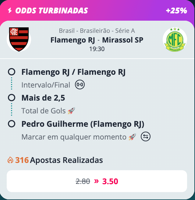 apostar flamengo vencer