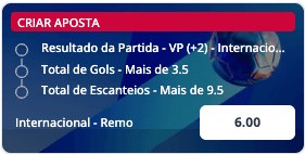 apostar inter vence remo