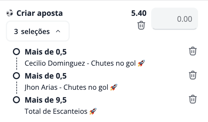 apostar cerro palmeiras