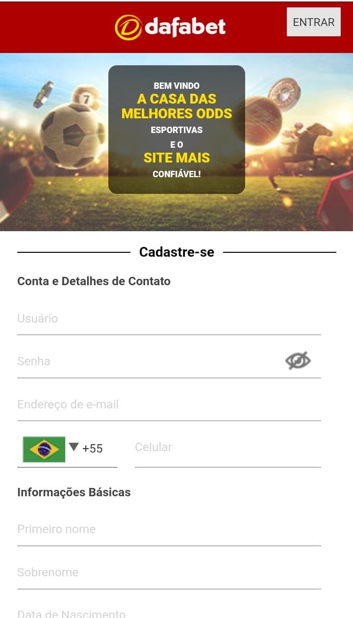 tela de cadastro dafabet