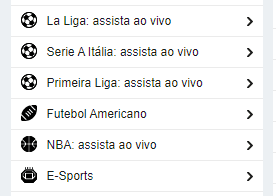 categorias betfair