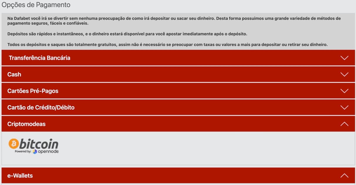 deposito bitcoin dafabet