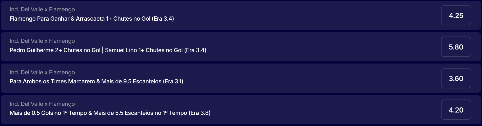 apostar flamengo del valle