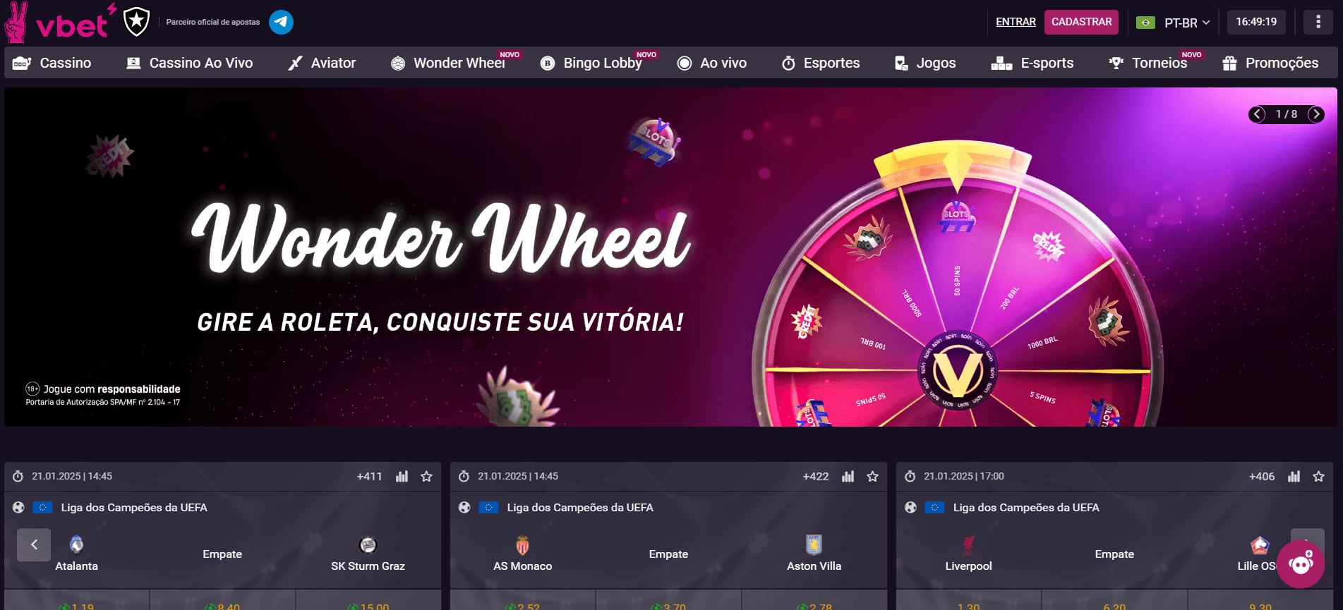 plataforma Vbet legalizada