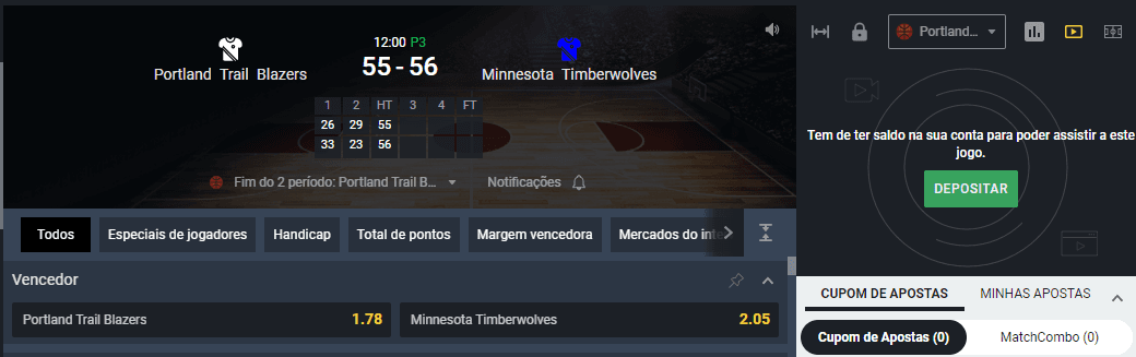 nba ao vivo betano