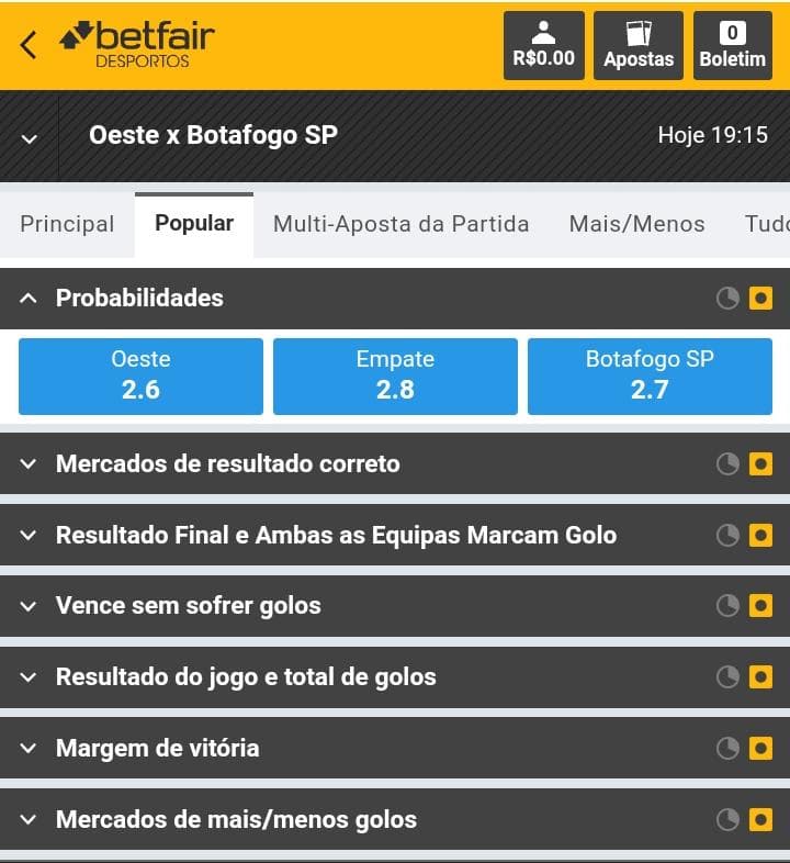 modalidades de aposta betfair