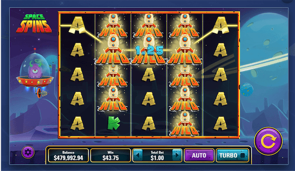 space spins slot