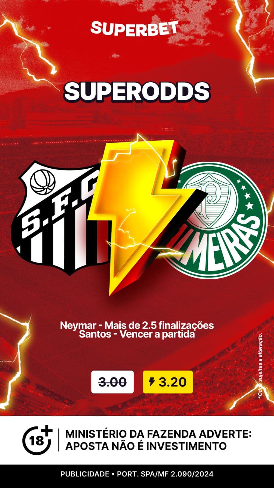 apostar santos palmeiras