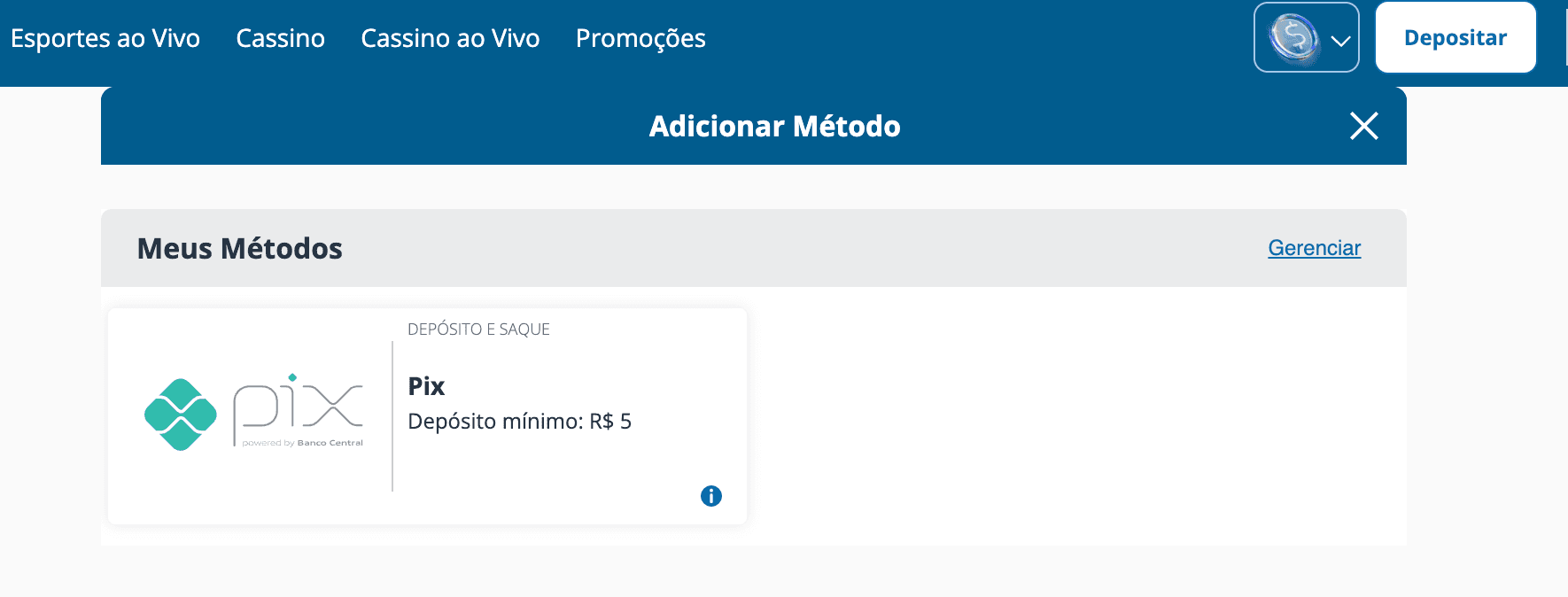 como depositar na sporting bet