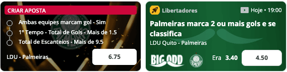apostar big odd libertadores