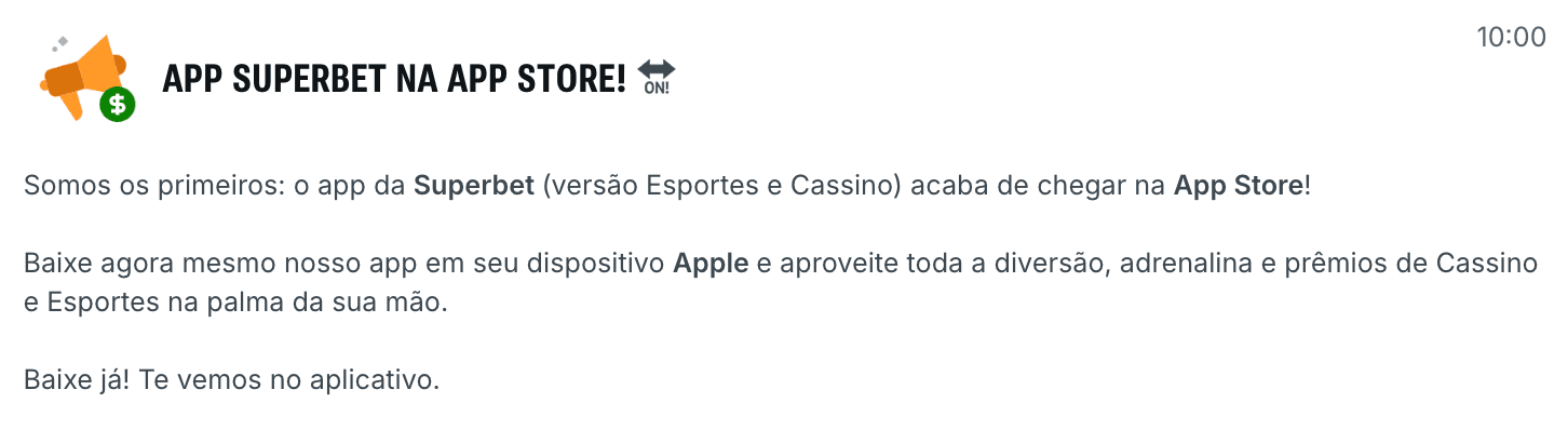 baixar superbet app apple store