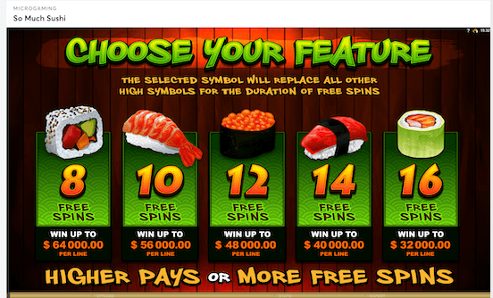 so much sushi slot