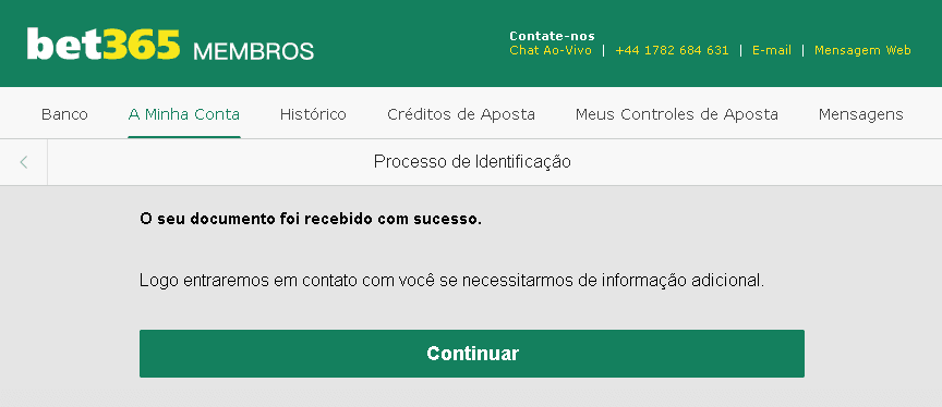 verificar conta tela final