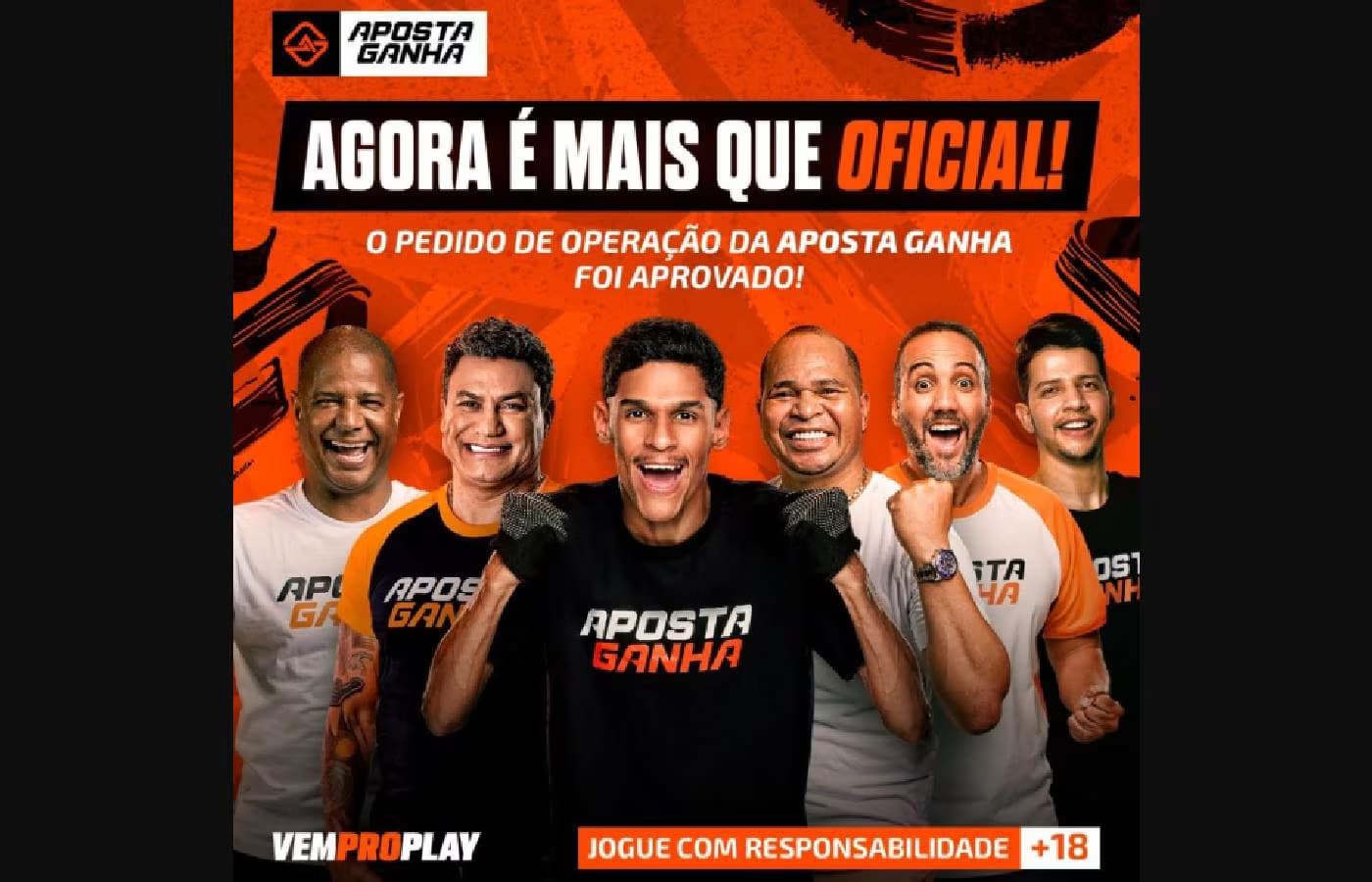 Aposta Ganha celebra aprovação para operar apostas esportivas e jogos online no Brasil