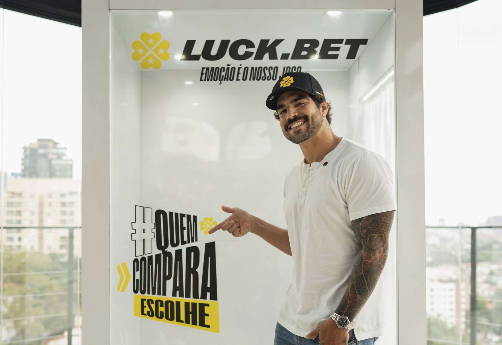 Ator Caio Castro é anunciado como novo embaixador da plataforma Luck.bet