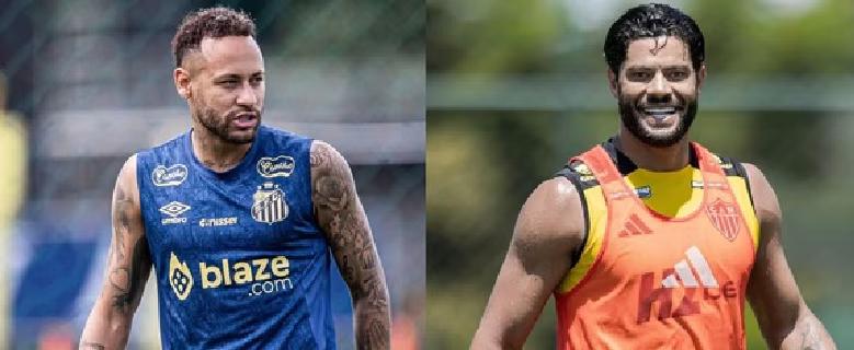 Santos x Atlético-MG: Em duelo inédito entre Neymar e Hulk, Santos é favorito na Vila; veja odds