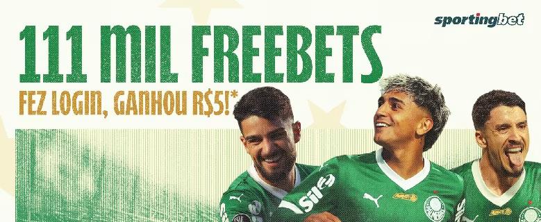 Palmeiras 111 anos: Sportingbet marca presença com brindes, desafios e 111 mil freebets