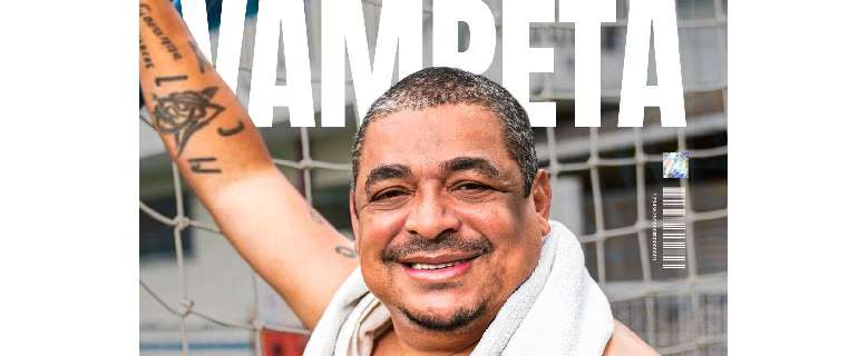 Vampeta recria ensaio polêmico em ação da BETesporte e deixa recado sobre apostas