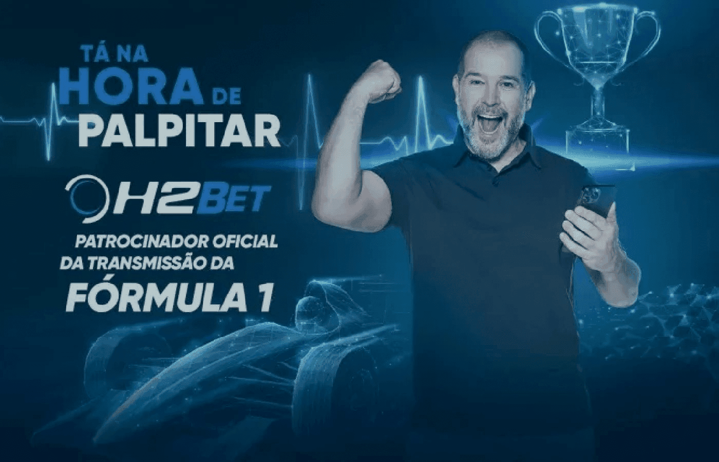 H2Bet lança comercial com Murilo Benício para oficializar patrocínio nas transmissões da F1
