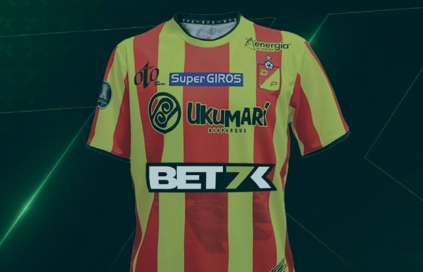 Bet7k fecha patrocínio histórico com o Deportivo Pereira para duelos contra o Palmeiras