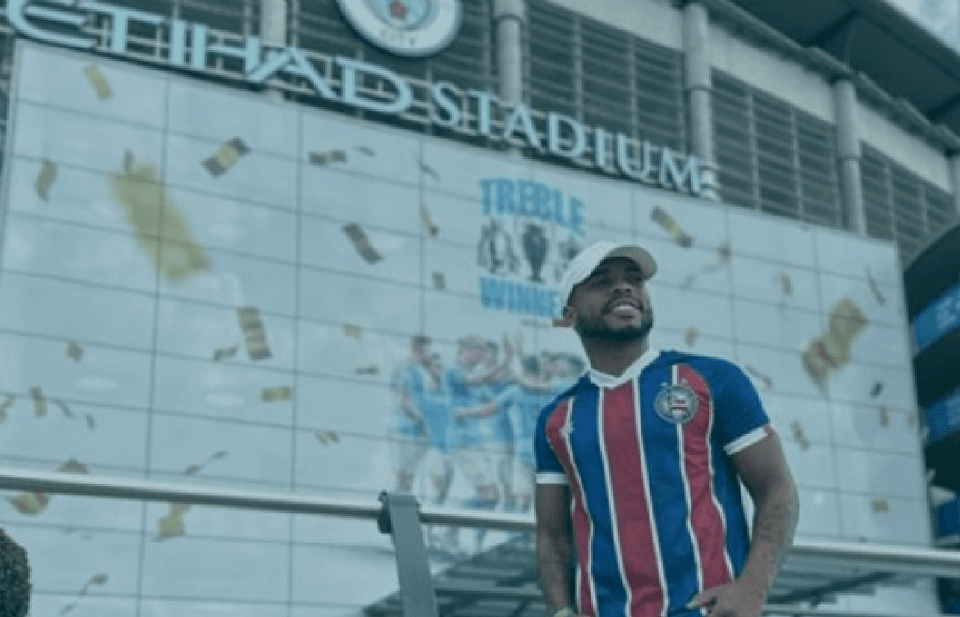Cristian Bell faz ação durante o Bahia Day como novo embaixador do Esportes da Sorte