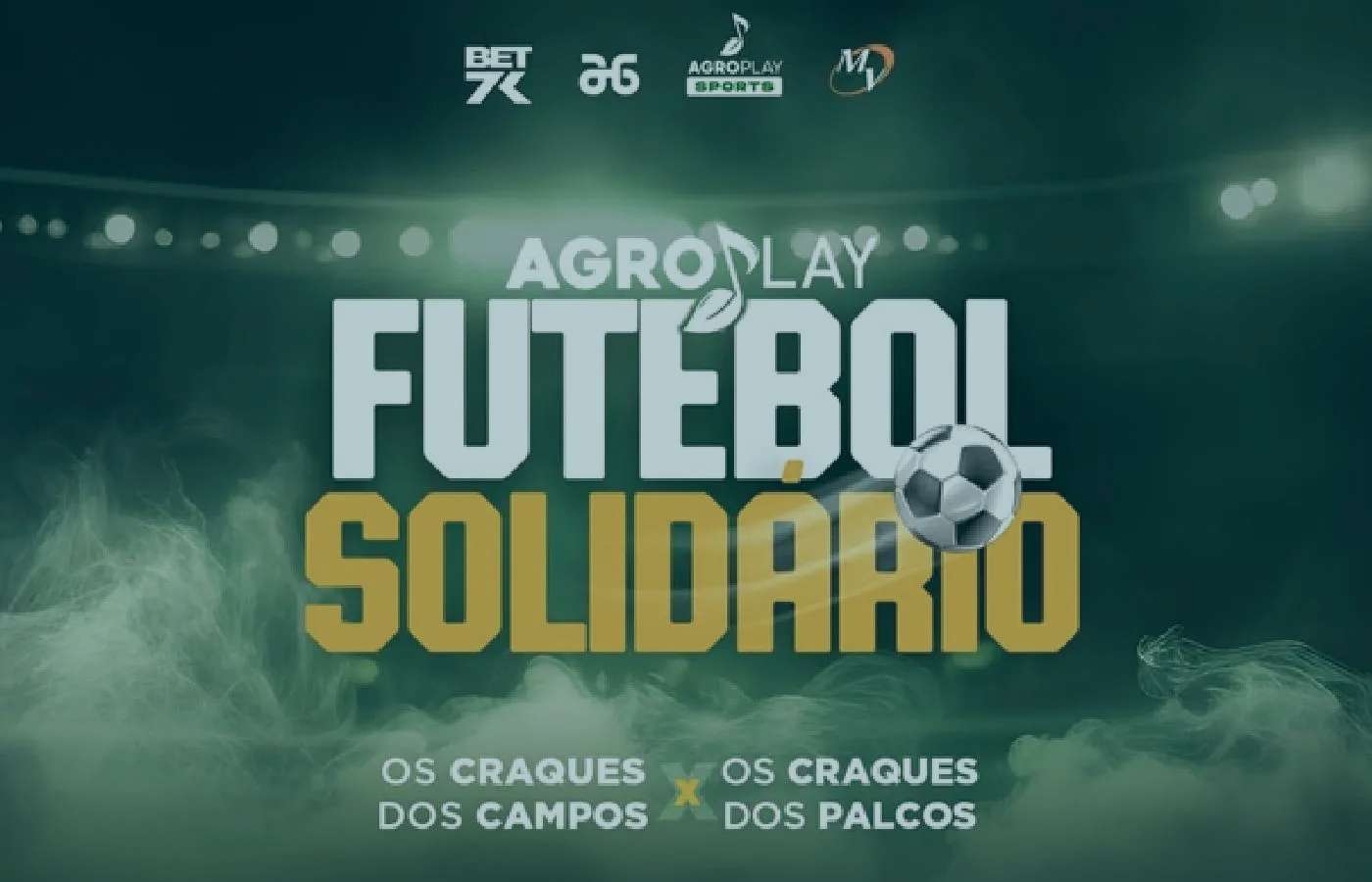 Partida beneficente AgroPlay contou com o patrocínio máster da Bet7k