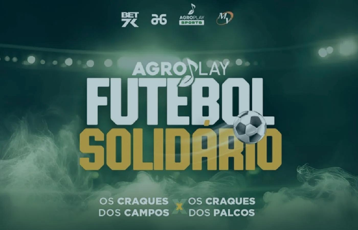 Partida beneficente AgroPlay contou com o patrocínio máster da Bet7k