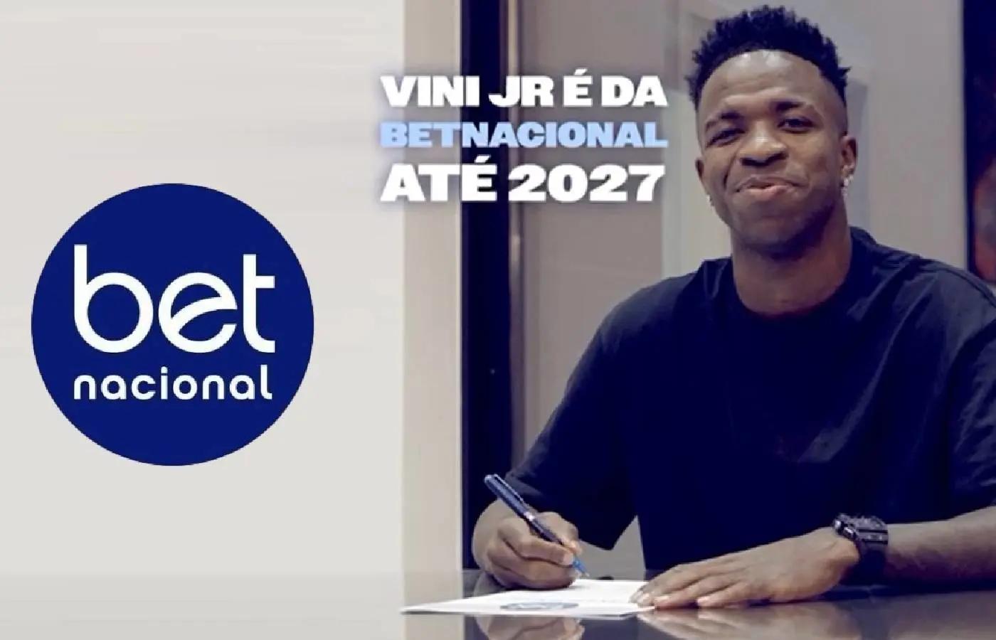 Betnacional anuncia renovação de contrato e Vini Jr. como embaixador até 2027
