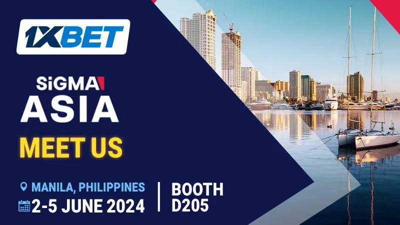 1xBet se torna patrocinadora do SiGMA Asia 2024; operadora concorre em duas categorias