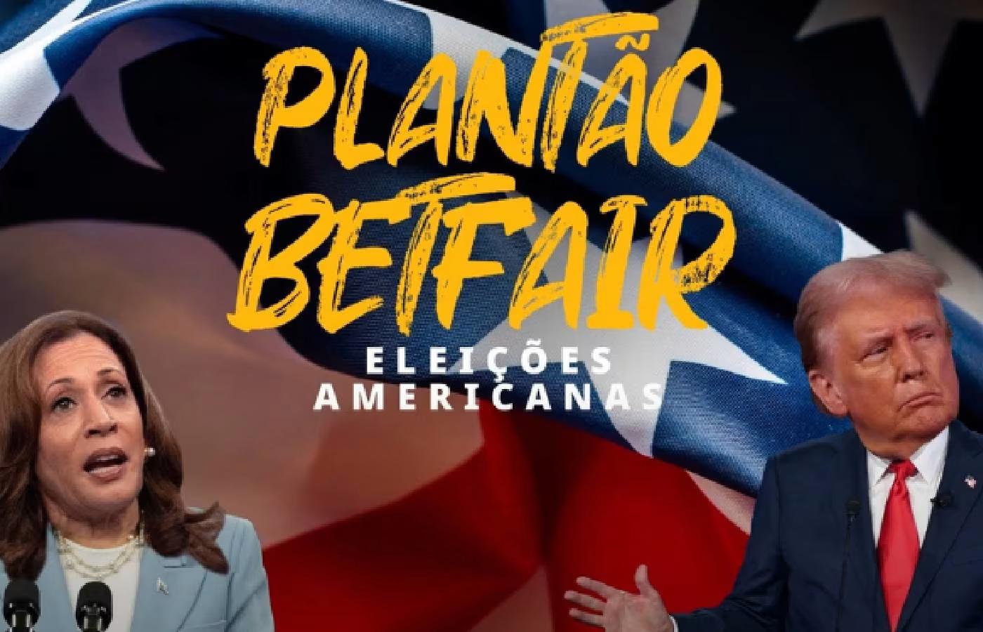 Betfair indica empate entre Kamala e Trump; virada é apontada em outras plataformas