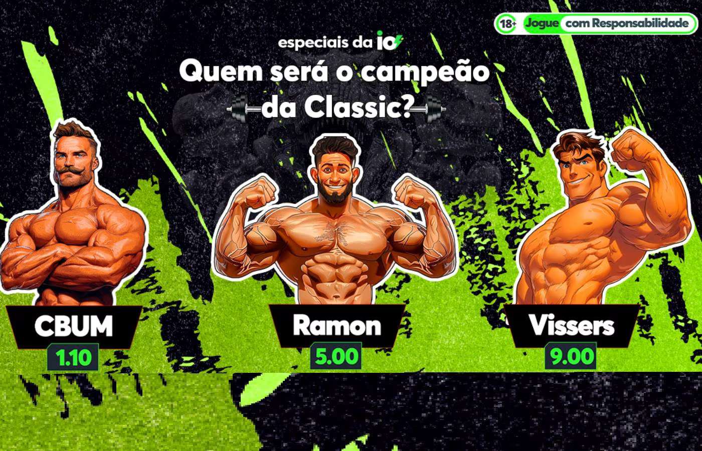 Sportsbet.io é a única plataforma do mundo com mercado para o Mr. Olympia 2024; veja odds