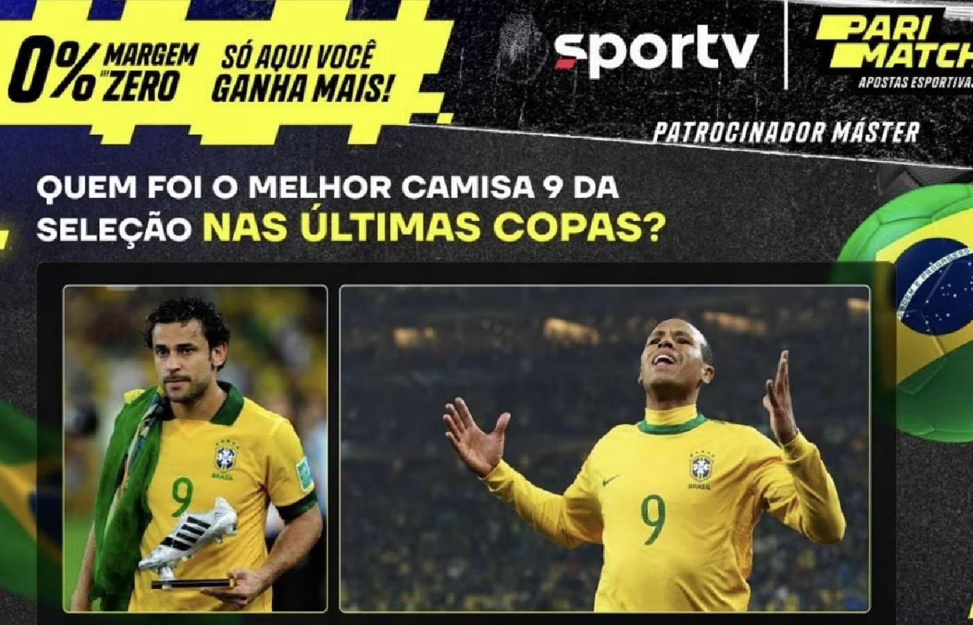Parimatch estará na transmissão de Chile x Brasil no SporTV com o embaixador Luís Fabiano; confira odds