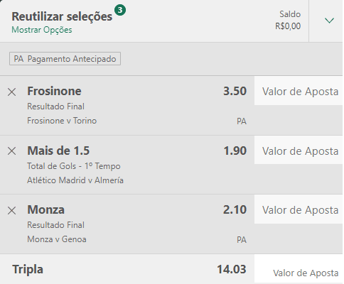 Bilhete Pronto Ousado