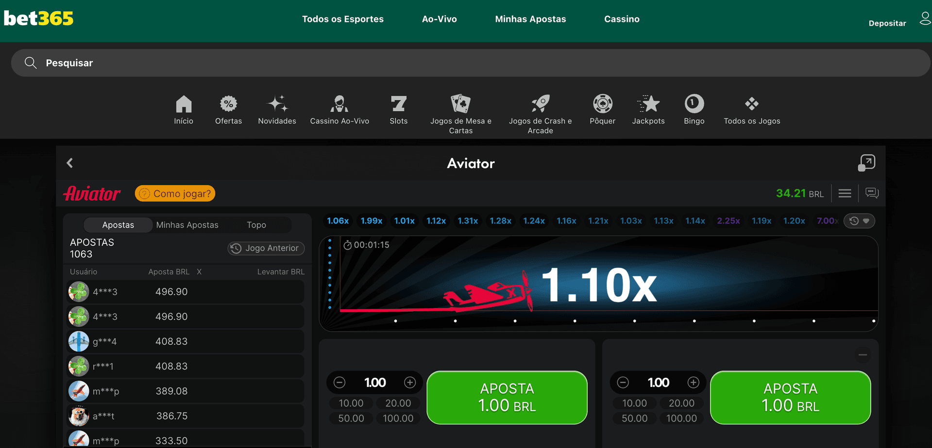 printscreen aviator cassino bet365