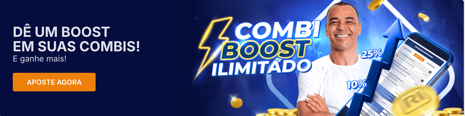 Cafu em banner no site da Rivalo