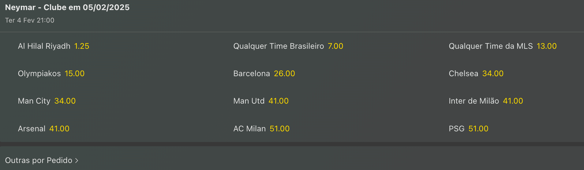 apostar futuro neymar bet365