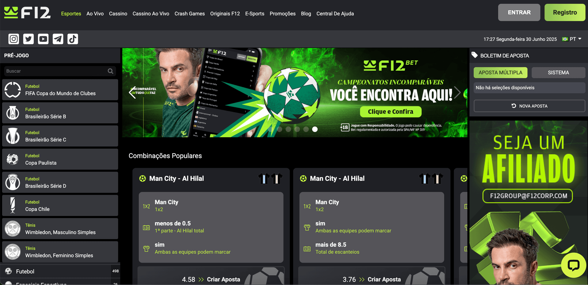 f12 plataforma apostas esportes cassino