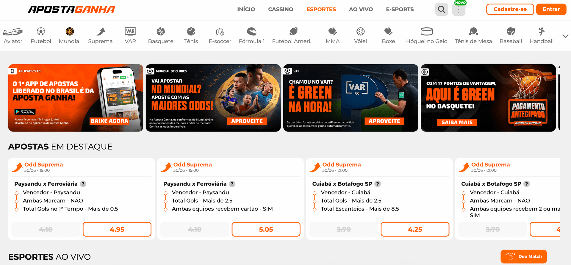 aposta ganha plataforma esportes cassino