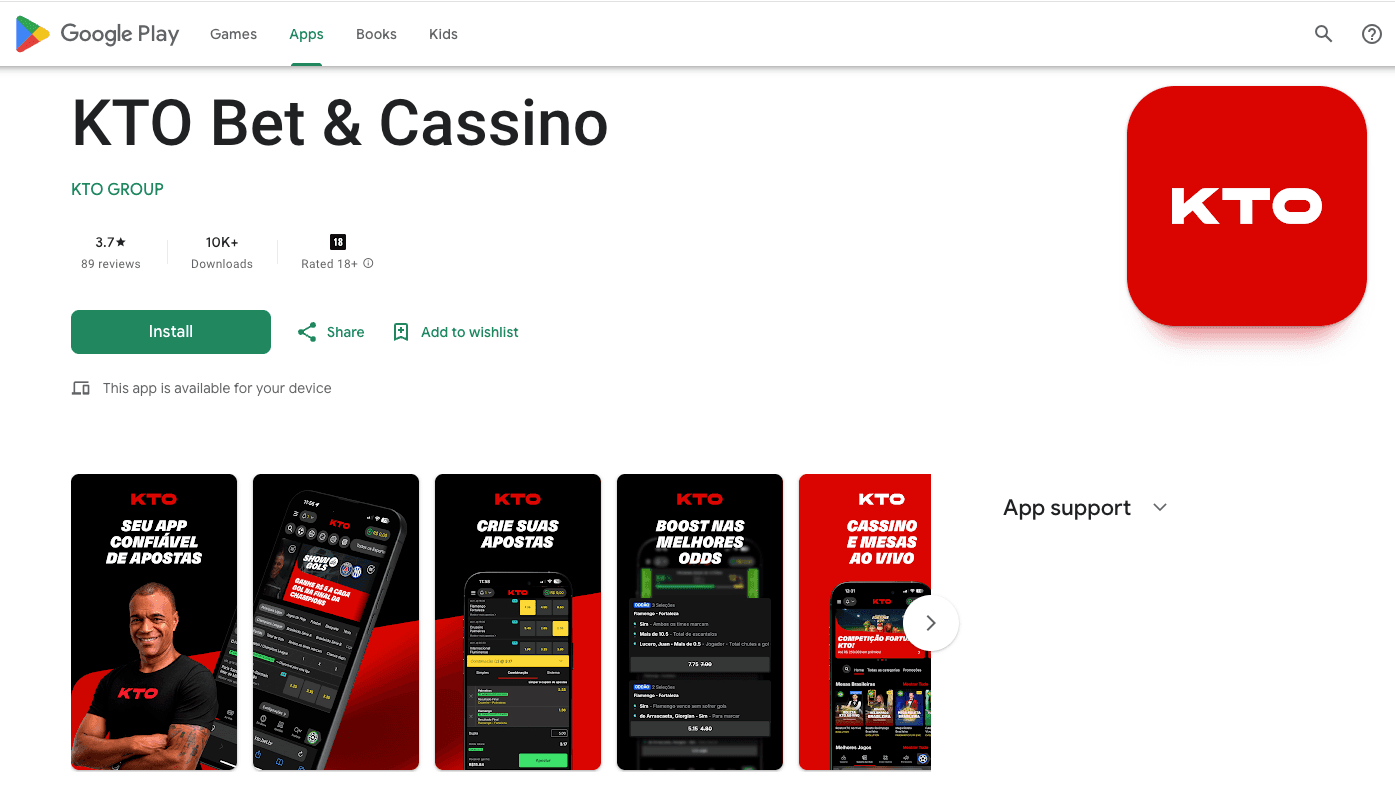 kto app como baixar