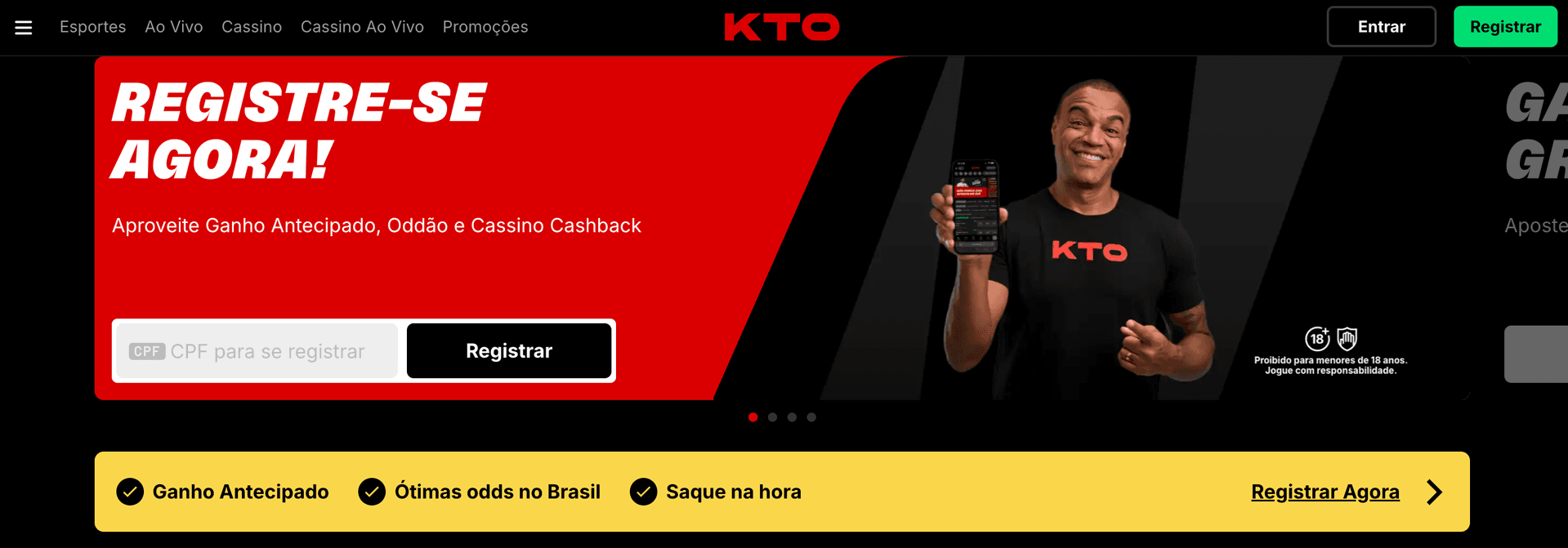 kto criar conta