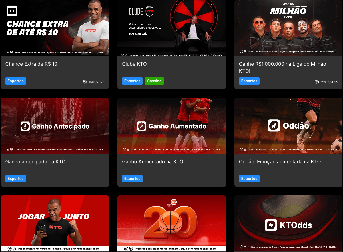 promocoes kto