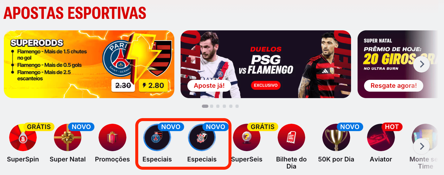 especiais superbet