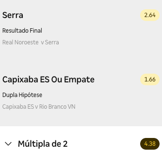 bilhete ousado 22.02