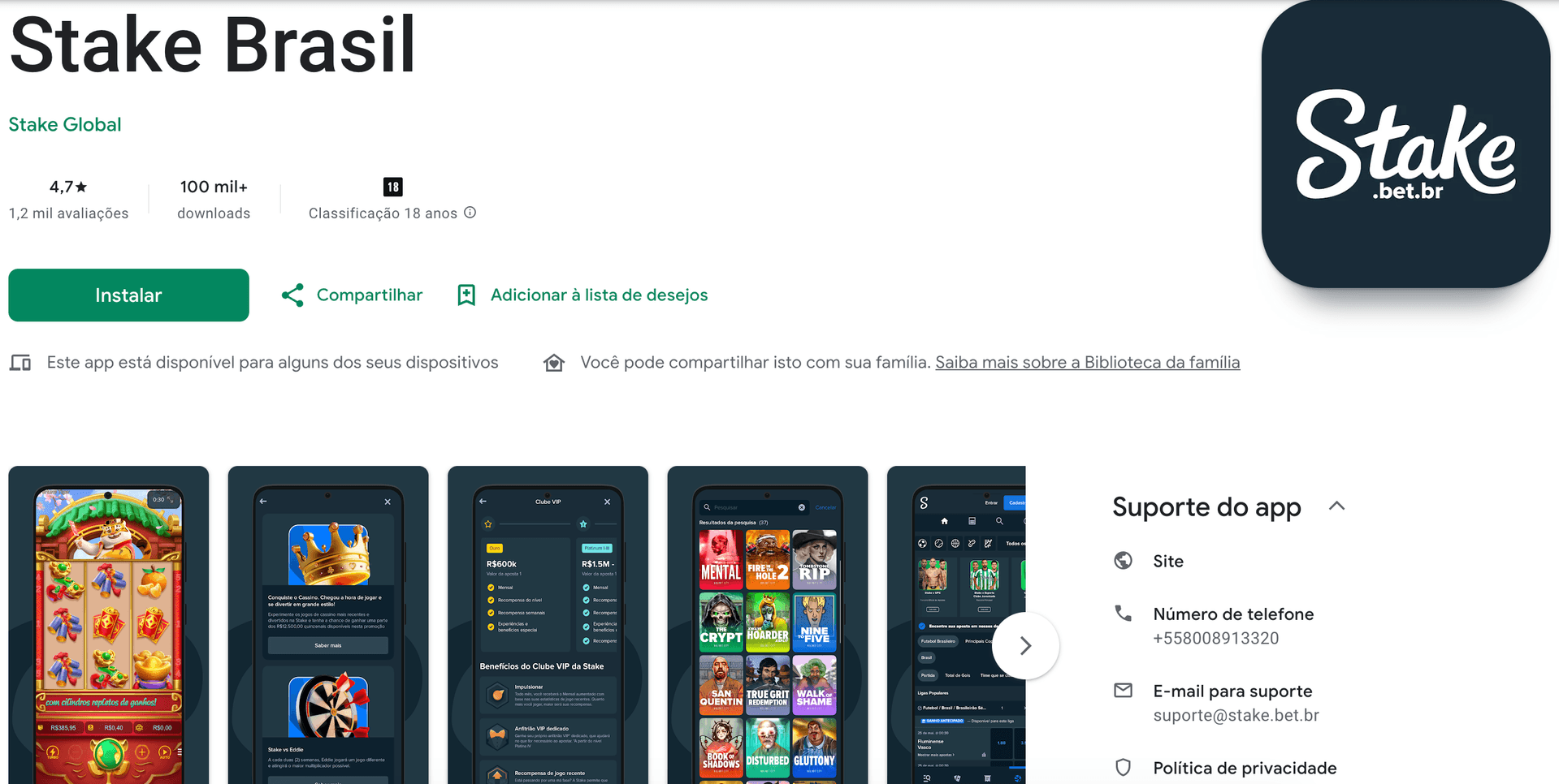 baixar stake app