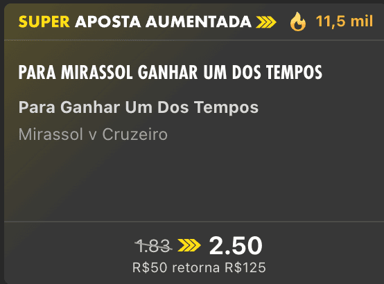 bet365 super aumentada brasileirao