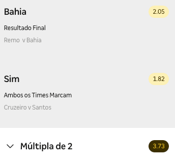 bilhete ousado domingo