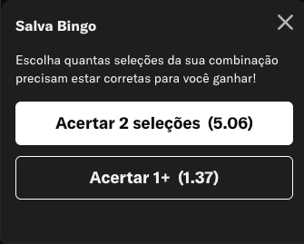 salva bingo betmgm aposta dupla