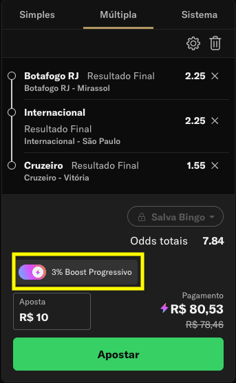 aposta tripla com salva bingo