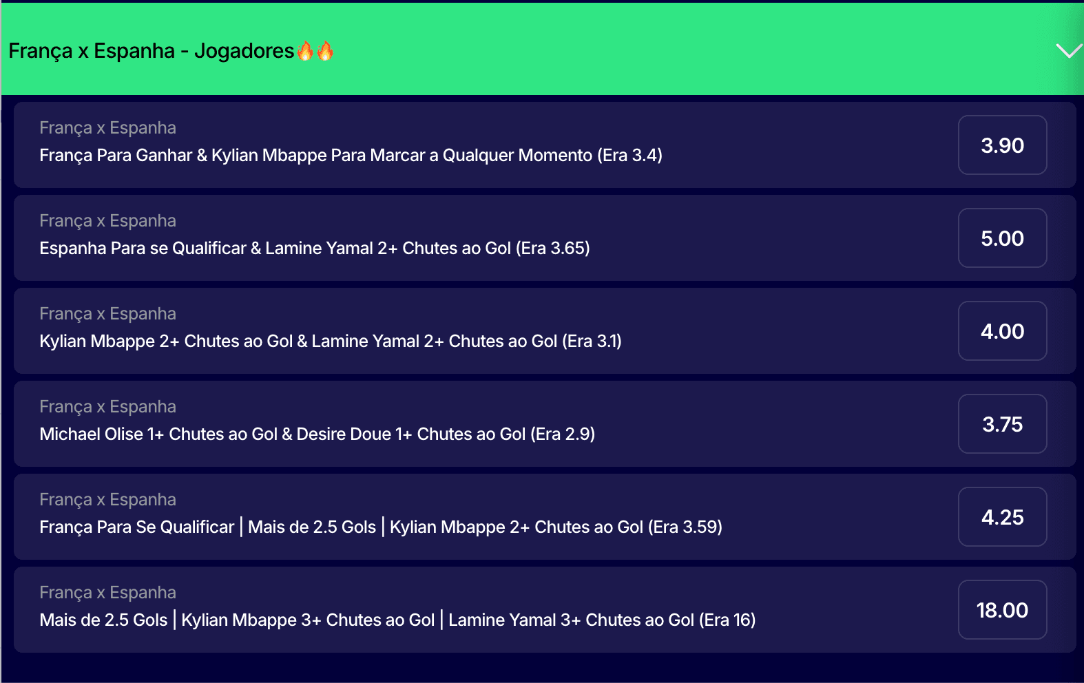 apostar na semifinal