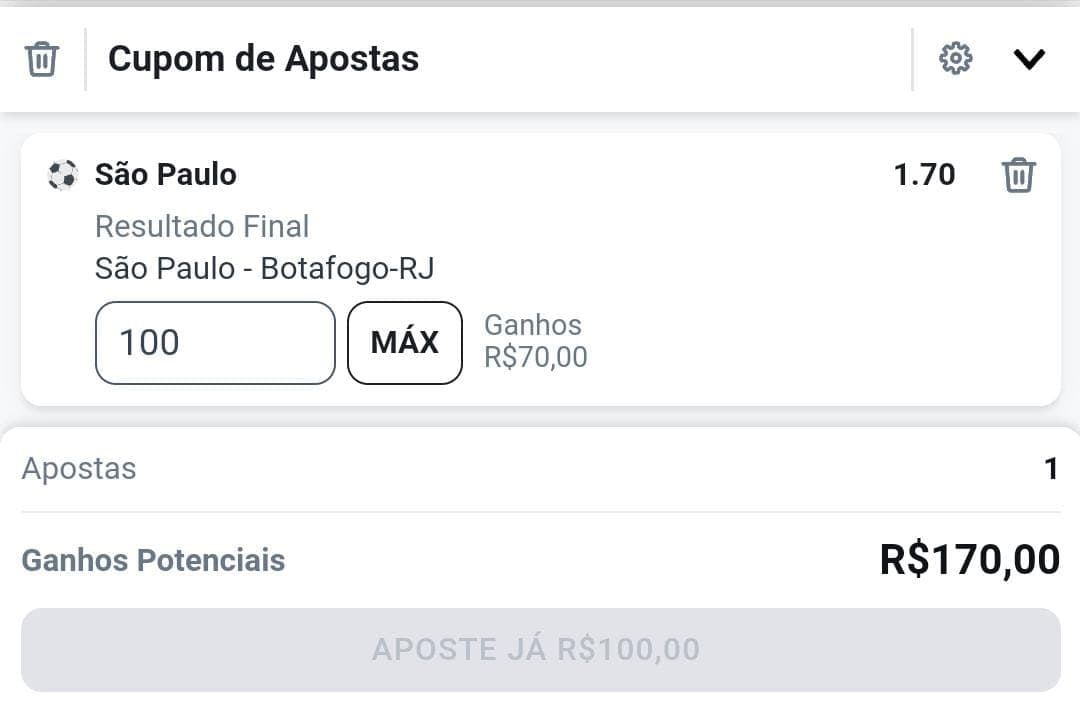 tela celular betfair